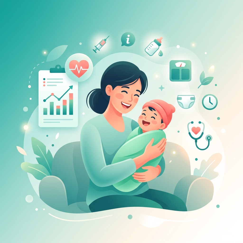 Ilustrasi kesehatan ibu dan anak